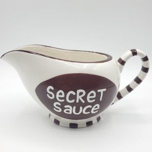 Laurie Vessey Gravy Boat Bowl Our Name Is Mud Collectible Hand Painted New Dish